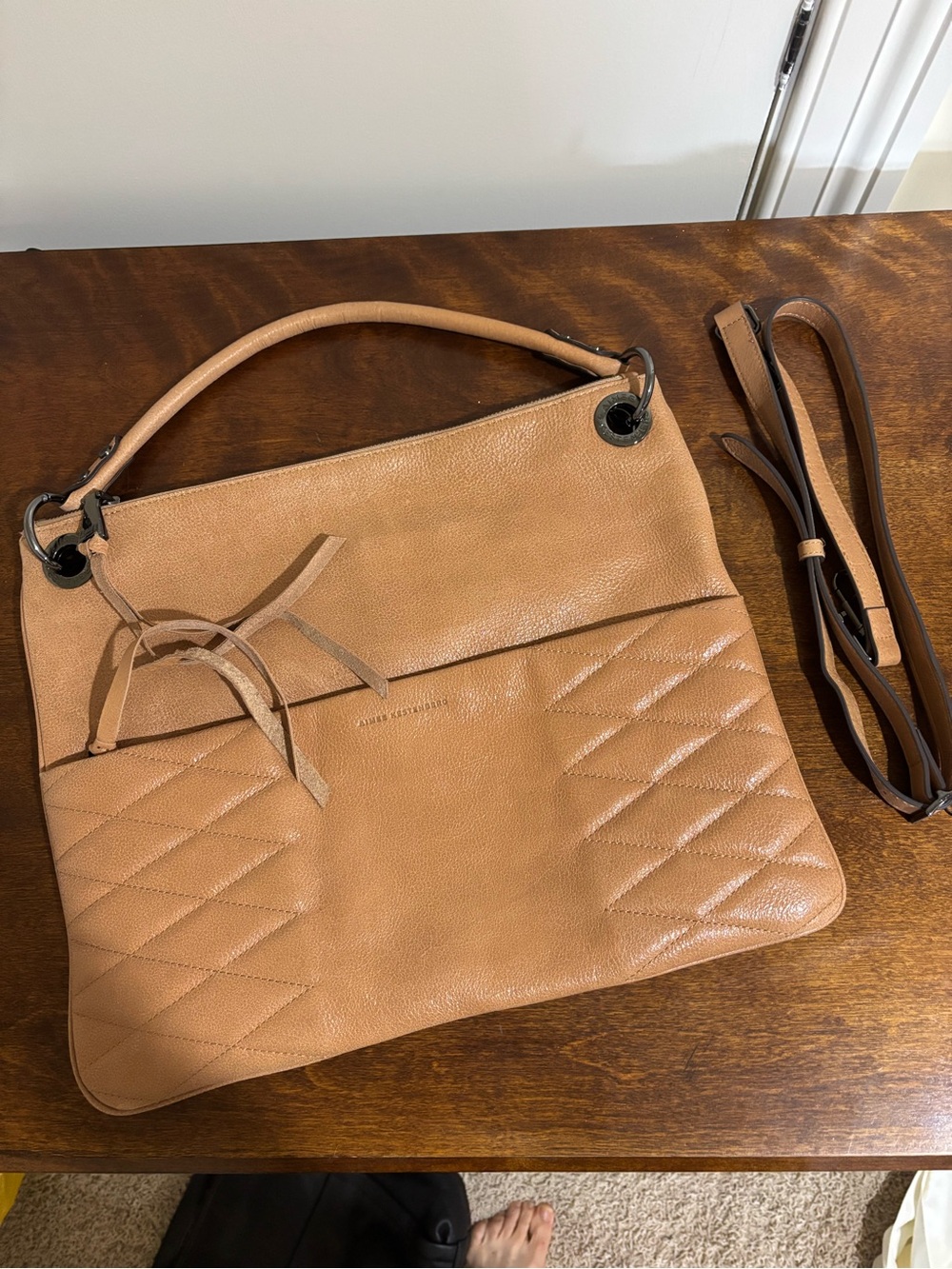 Aimee Kestenberg Convertible Leather Shoulder Bag